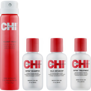 Набор для ухода за волосами Protect and Hold Kit CHI, (59 мл/74 г/59 мл/59 мл)